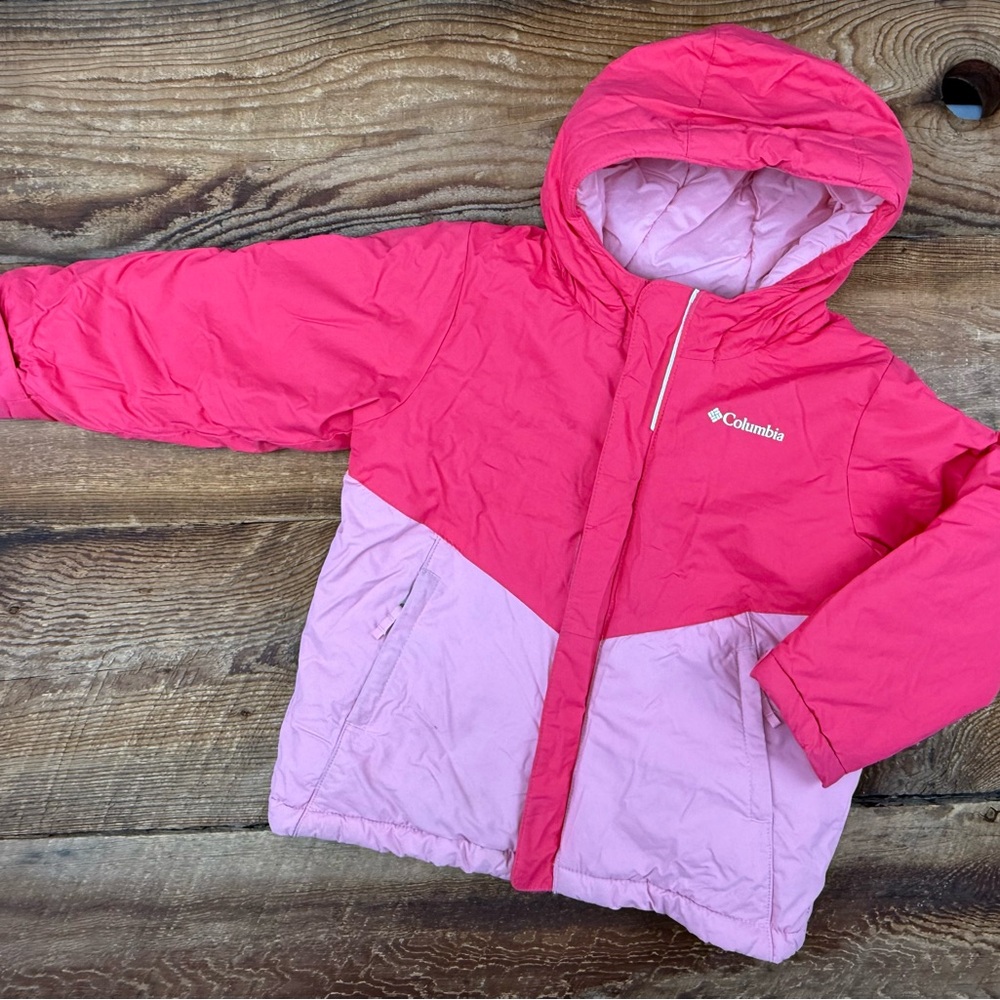 Columbia Kids' Two-Tone Pink Puffer Jacket